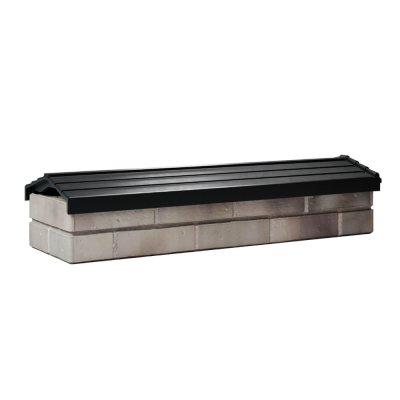 Парапет Бона ХайТек Черный посадка на 0.5 кирпича 130мм фото 1