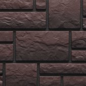Фасадная панель Деке камень BURG Темный 0.42м2