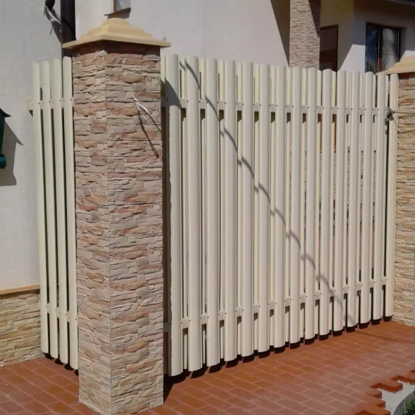 Фото 3 забор штакетник полукруглый RAL9003 Белый двусторонний