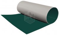 Лист гладкий RAL 6005 Зеленый Мох ширина 1,25м плоский, рулонная сталь толщиной 0,65мм