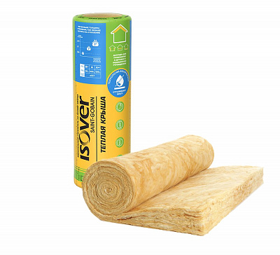 Утеплитель ИЗОВЕР Теплая Крыша 2*50*1220*5000 мм 12,2 м2 0.61 м3 фото Центр Металлокровли