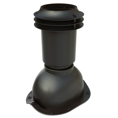 Выход вентиляции канализационный Viotto RAL9005 Черный для кровли из металлочерепицы