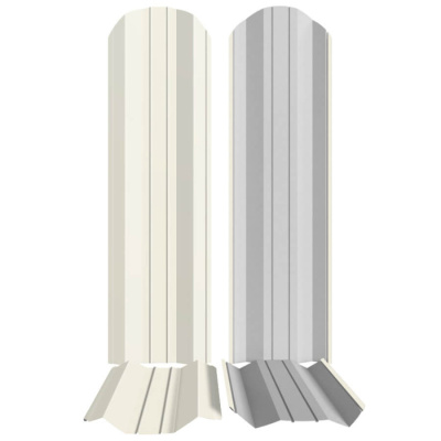 Штакетник металлический ЭКО М-образный 95мм RAL9003 Белый фото профиля